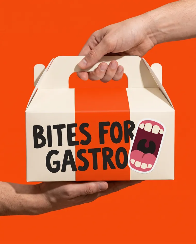 Bites for Gastro als Box mit Social-Bites-Logo